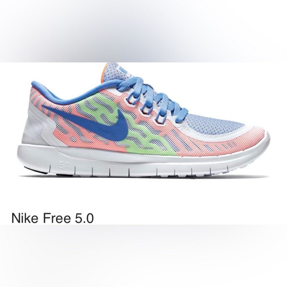 Nike free 5.0 pastel runners